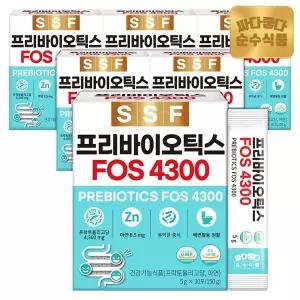 순수식품 프리바이오틱스 FOS4300 아연 프락토올리고당 6박스(180포) / 비타민C 17종 생유산균