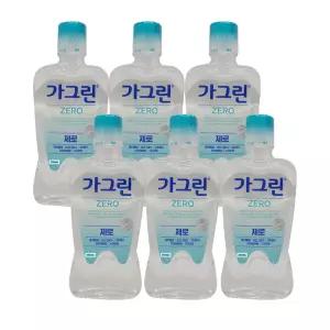 가그린 제로 250ml 6개 가글 구강청결제 입냄새제거