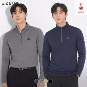 이지바이 쏘핫 남성 빅사이즈 두툼한 프리미엄 기모 집업 티셔츠(SY23LT077M)