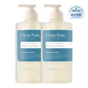 [샤워메이트]클린노트퓨어코튼 바디워시800ml x 2개