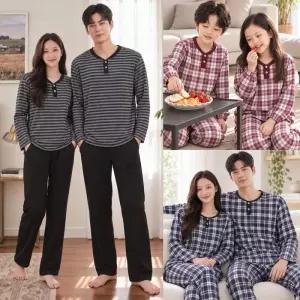 가족 커플 피치기모잠옷 극세사 수면 빅사이즈 홈웨어
