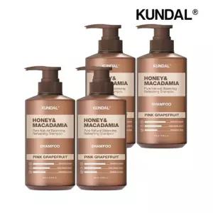 쿤달 허니 앤 마카다미아 네이처 샴푸 핑크그레이프프룻 500ml x4개