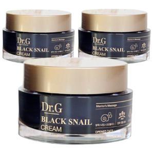 닥터지 블랙 스네일 크림 50ml x 3개 보습 탄력 미백 달팽이 건조한 피부에 좋은 송중기크림