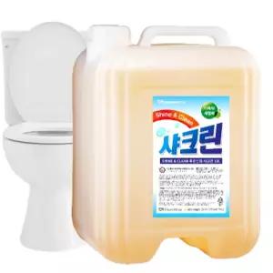 푸른신화 고농축 샤크린 18L 알칼리 세제 얼룩 주방  바닥 청소 기름때  가스렌지 후드 불판 찌든때  세차 다목적 세정제 클리너 대용량