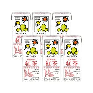 기꼬만 두유 홍차맛 200ml X 6개