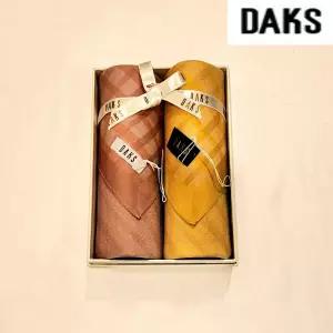 [대구백화점] [닥스]남녀2매 수빈사 선염 손수건 세트(DSU103번)