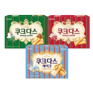 크라운 쿠크다스 비엔나커피 289g+화이트토르테 289g+크라운 쿠크다스 케이크 154g(총3개)