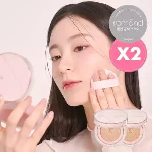 [롬앤/쟁임세트] 블룸 인 커버핏 쿠션 X2