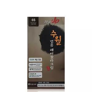 수월 명품 헤어칼라 크림 염색 6S 진한갈색 /새치커버