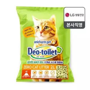 LG유니참 데오토일렛 사막화 방지 소취 항균 모래 2L
