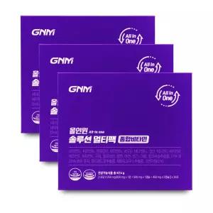 GNM자연의품격 올인원 솔루션 멀티팩 종합비타민 2250mg x 30포 X 3박스 I
