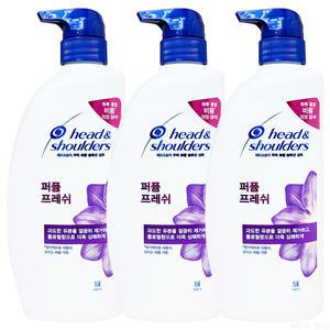 헤드앤숄더 퍼퓸 프레쉬 샴푸 750ml 3개