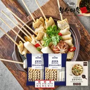포장마차 물떡 꼬치 어묵탕2봉+수제유부주머니 1봉 set