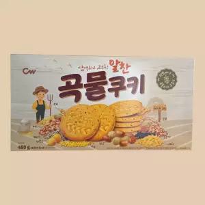 청우 알찬곡물쿠키 대용량 패키지 480g x6(한박스)