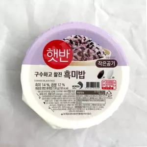 CJ 햇반 즉석밥 흑미밥 작은공기 130g x 12개