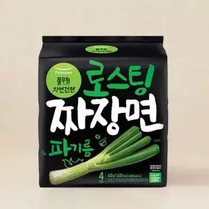 풀무원 로스팅짜장 파기름라면 4인