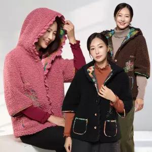 [바네사리찌] 뽀글이 케이프 패딩