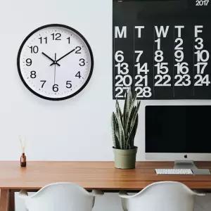 모던 벽시계 25cm 무소음 건전지식 IY-CLOCK04 거실 사무실 벽걸이 시계
