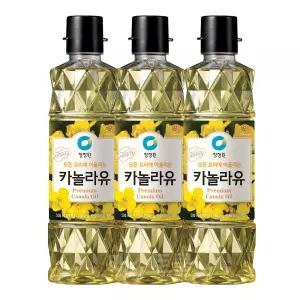 청정원 카놀라유 500ml 3개