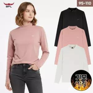 BFL 여성 겨울 피치기모 반목폴라 긴팔티셔츠 스판 터틀넥 데일리 등산 이너티