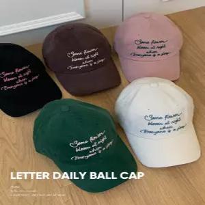 레터 자수 데일리 볼캡 (5 color)