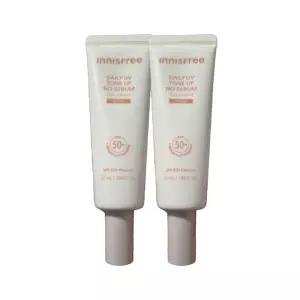 이니스프리 톤업 노세범 선크림 베이지 EX SPF 50+ PA++++ 50mlx2개 선크림