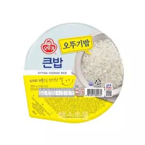 맛있는 오뚜기밥 큰밥 300g 18입 백미밥 흰쌀밥 간편조리