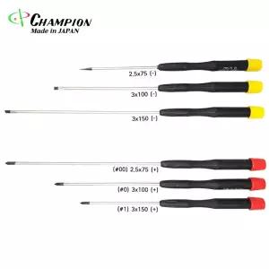 일산 챔피온 정밀시계드라이버 75 100 150mm 일제 참피온 드라이버 일자 십자