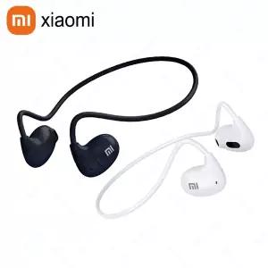 Xiaomi 무선 블루투스 5.3 헤드폰 골전도 방수 헤드셋 스테레오 오버 이어 스포츠 이어폰 마이크가있는 이