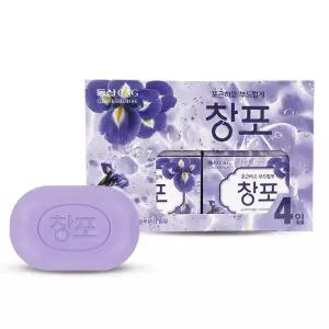 동산씨앤지 창포 비누 세수 세안 100g 4개입/향기/손비누/고급/세신/미백/세면대/목욕탕/기능성/화이트
