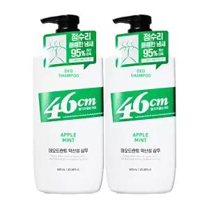 엘지 46cm 두취솔루션 약산성 데오드란트 샴푸 애플민트향 600ml 2개 헤어 정수리