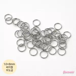 [4g]써지컬스틸 1.0x8mm 오링 무도금 9-402-19 악세사리부자재 O링