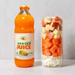천보바이오 내추럴CCA주스 3000ml 초 대용량 당근 사과 양배추 주스 1Lx3병