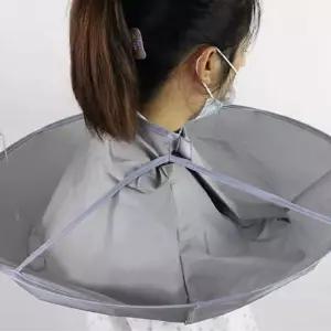 [블루마켓]가정용 이발가운 커트보 셀프염색보 커트망토 셀프이발 머리카락받침대 접이식이발보