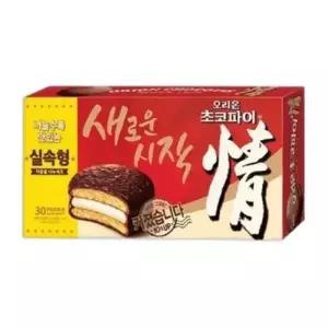 오리온 초코파이 대용량 간식 1.17kg 30개입 1박스