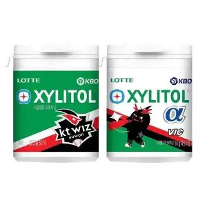 [롯데제과]KBO X 자일리톨 2종 오리지널 100g x1+알파 86g x1 (KT 위즈)