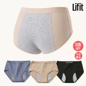 샘방지 위생팬티 3P 학생 여성 생리 요실금 속옷 면팬티 언더웨어
