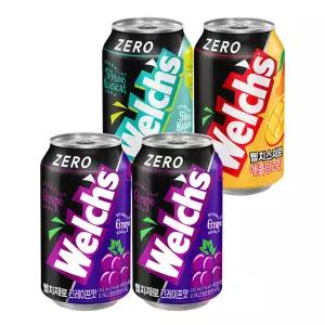 웰치스 제로 355ml 혼합 24개 (포도12+샤인머스캣6+애플망고6)