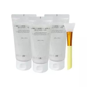 리터니티 백복령 쌀 브라이트닝 팩 150g 3개+실리콘브러쉬