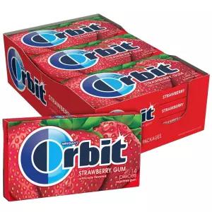 오르빗 껌 무설탕 스트로베리 12개입 ORBIT