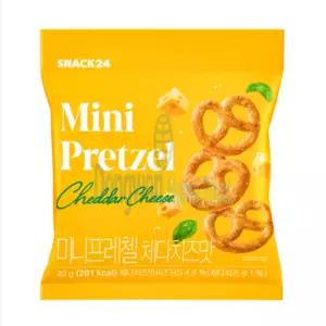 스낵24 미니프레첼 체다치즈맛