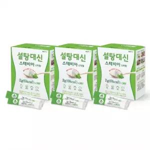 설탕대신 0kcal 스테비아 에리스리톨 스틱형 2g, 30T x 3박스