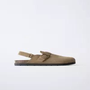 자라 키즈 ZARA KIDS 스웨이드 클로그 - 샌드 브라운 4506730107335754