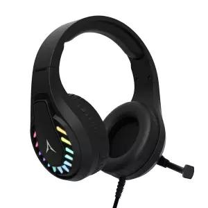 앱코 X23 노이즈캔슬링 RGB LED 초경량 USB 게이밍 헤드셋 (블랙, 정품)