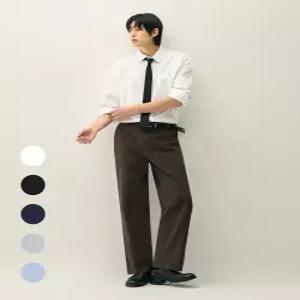 드로우핏 DRAWFIT 패션플래닛X 워시드 크롭 옥스 드 셔츠 color