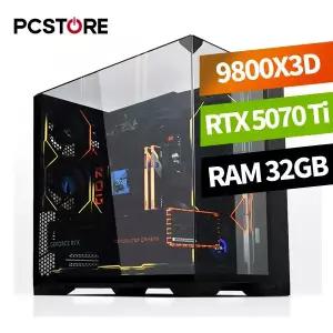 피씨스토어 너만을 위한 PC 라이젠7 9800X3D RTX 5070 TI (32GB, M.2 1TB + HDD 8TB)