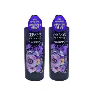 케라시스 엘레강스 앰버 퍼퓸 샴푸 600ml x 2개 향기로운 플로럴향 부드러운 향수샴푸
