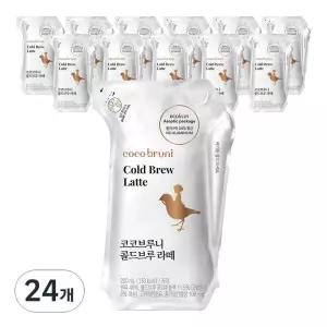 코코브루니 카페 음료 음료수 콜드브루 라떼 200ml 24개