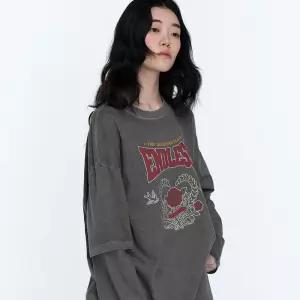 엔드리스 레이어드 피그먼트 롱슬리브 다크그레이