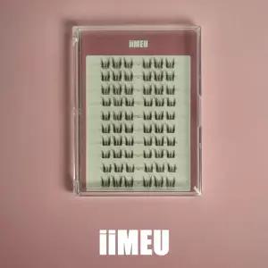 iiMEU 노글루 속눈썹 No.4 (12 mm)